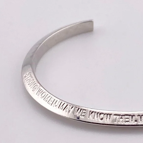 5/$20 Stella Valle Strong Women May We Know Them Silver Bracelet - Picture 10 of 12